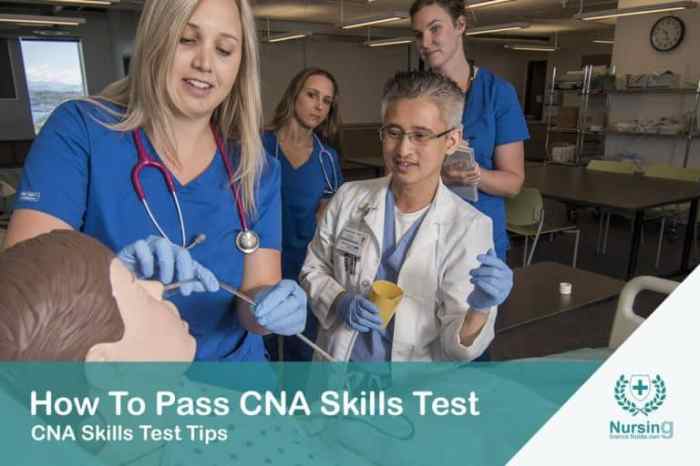 Cna skills test locations washington state