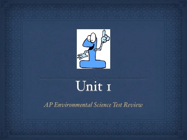 Unit 4 ap environmental science test