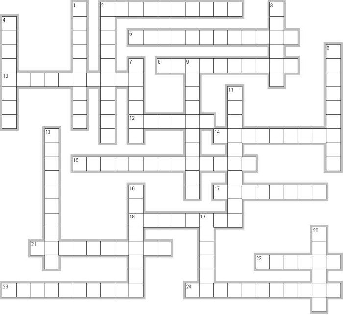 Blood basics review crossword puzzle