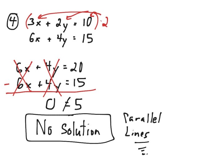 Quiz 2 solving linear systems algebraically