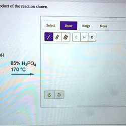 For the reaction shown draw the major organic product