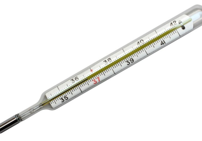 A mercury thermometer is constructed as shown