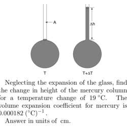 A mercury thermometer is constructed as shown